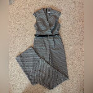 Calvin Klein Black and White Jumpsuit